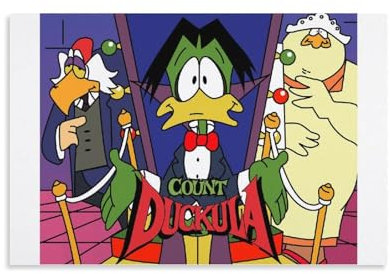 YOUMAN Poster, Motiv: Graf Duckula, Anime, TV-Serie, England, Kunstwerke, Bild, Druck, Poster, Wandkunst, Gemälde, Leinwand, Dekoration, Heimposter, 50 x 75 cm