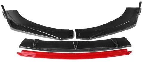 SQWDWEGF 4X Für Mercedes Für Benz W211 W212 W213 E Klasse Auto Vorderen Stoßfänger Lip Spoiler Diffusor Splitter Schutz Spoiler Frontspoiler Frontlippe(Kohlenstoff-Look)