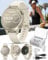 Wearable4U Garmin Lily 2 Active, Lunar Gold with Bone Silicone Band, Small and Stylish Smartwatch, Built-in GPS, Hidden Display, Patterned Lens, Up to 9 Days Battery Life White Earbuds Bundle