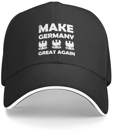 RDCGRS Baseballmütze im Freien Make Germany Great Again Deutschland Camping s Für Männer Erwachsene Weiblich Strand Sonnencreme Hüte Trucker Cap