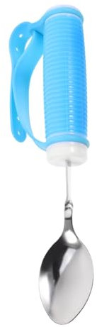 WEKADRIN Utensilios Reforzados Cucharas Para Discapacitados Con Agarre Adaptable y Peso Para Mayores