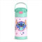 THERMOS FUNTAINER Bouteille d'eau avec paille – 355 ml – Bouteille d'eau isotherme en acier inoxydable pour enfants avec couvercle, motif Stitch