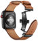 Compatibile con cinturino Apple Watch da 49 mm, 46 mm, 45 mm, 44 mm, 42 mm, 41 mm, 40 mm, 38 mm, morbida pelle flessibile con fibbia in acciaio inox, cinturini per iWatch Ultra Series 10 9 8 7 6 5 4 3