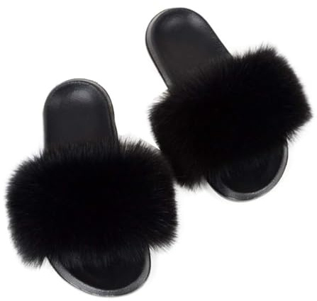 ticticlily Ciabatte Donna Estive Peluche Pantofole con Pelo Pelose Sandali Scarpe da Casa