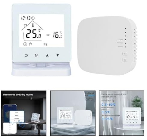 BlissfulAbode für Tuya Smart Wireless für RF433 Fußbodenheizung Wandboiler Thermostat