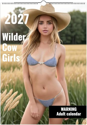 Wilder West Girls, Kuhmädchenkalender, Erwachsenenkalender, volle Vorderseite