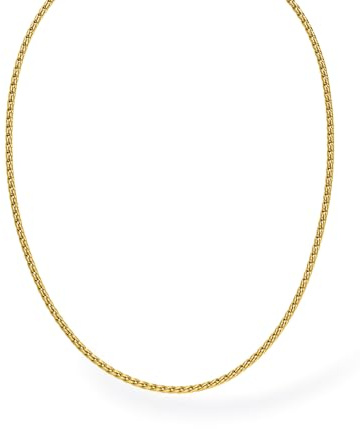 Purelei Wheat Kette Herren – wasserfest & verstellbar | Feine Edelstahlkette im Wheat-Design & 14K Vergoldung | Minimalistisches Everyday-Essential mit eleganter Note