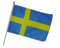 Stock-Flagge 30 x 45: Schweden - Blau-Gelb, Polyester, Wandmontage, Outdoor-Events, Demonstrationen, Feierlichkeiten, 30 x 45 cm