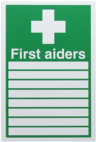 Signs & Labels Safety Sign First Aiders in PVC, 300mm x 200mm
