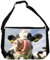Merchandise for Fans Schultertasche - 38x28x8cm, 8,5 Liter, schwarz Motiv: Kuh/Kühe - 01