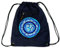 GURU SHOP Bestickter Turnbeutel, Rucksack, Sportbeutel, Freizeitbeutel, Goa Beutel, Hippie Beutel - Marine/Mandala, Unisex - Erwachsene, Baumwolle, 45x35x15 cm