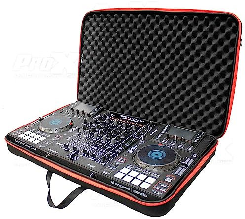 ProX ZeroG Series XB-DJCL DJ Controller EVA Ultra-Lightweight Molded Hard-Shell Case, Large, Black, One Size, Cases