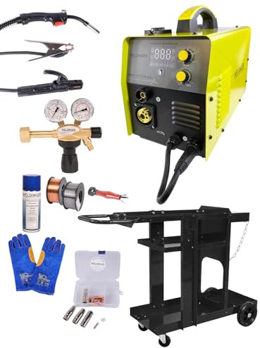 WELDINGER MIG/MAG-Einsteigerset Schweißinverter MEW 161 SYN eco, Schweißwagen eco, Schutzgasregler, MagSet Basic