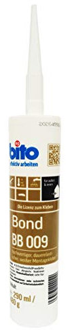 bito Bond BB 009 professioneller Montagekleber & Dichtstoff auf MS-Polymer-Basis, weiß, 480 g, für Innen & Aussen