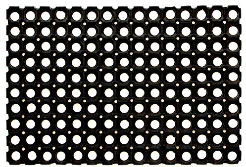 OlivoShop – Robuste, rutschfeste Gummi-Fußmatte, Drainage, Schmutzbarriere – Dicke 16 mm, geeignet für Arbeitsumgebungen, Eingangs- oder Außenbereiche, verschiedene Größen (160 x 240 cm)