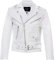 Infinity Leather Herren Leder Weiß Brando Motorradfahrer Rock Motorrad Kuhfell 3XL