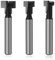 Saipe 1/4 Inch Shank T-Slot Cutter Router Bit Keyhole Router Bit Set 5/16 & 3/8 & 1/2 Inch Blade Diameter for Wood Hex Bolt T-Track Slotting Milling Cutters Set of 3