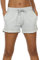 icyzone Damen Sport Kurze Hose Laufshorts Jogginghose Sommer Sportshorts Atmungsaktiv Running Gym Shorts (M, Light Gray)