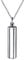 dsanbo Memorial Bijoux Pendentif Urne Cendres Urne Pendentif Cylindre Acier Inoxydable Collier Argent, Acier inoxydable