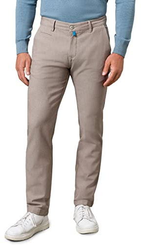 Pierre Cardin Herren Chino Futureflex Lyon | Männer Hose | Tapered Fit | Plaza Taupe 4000 1210 | 36W - 34L
