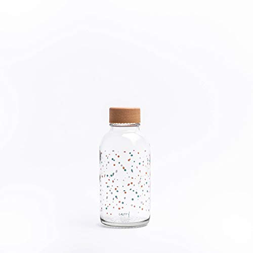 Carrybottles Trinkflasche Glas 0,4 l | Sportflasche, Wasserflasche | BPA-frei, auslaufsicher & kohlensäuregeeignet | Plastikfrei & nachhaltig produziert | Made in Germany