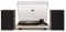 Crosley C62 Record Player with Speakers - Bluetooth Turntable with 60W Bookshelf Speakers, Easy Set Up Vinyl Player with Dust Cover, Record Player Shelf System, Audio-Technica Cartridge, Grey
