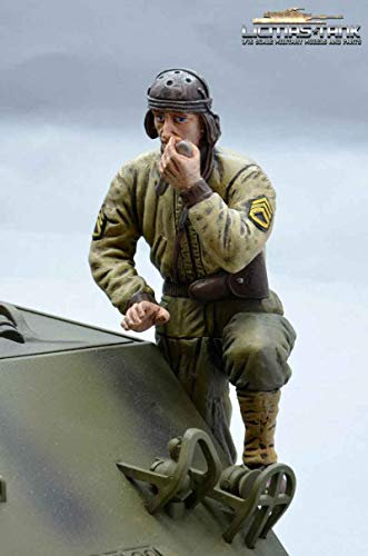 licmas 1/16 Figur U.S. Panzerbesatzung WW2 Kommandant mit Funk