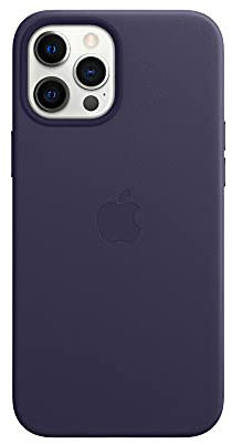 Apple Leather Case with MagSafe (for iPhone 12 Pro Max) - Deep Violet