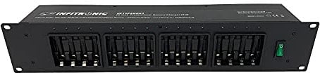 Infitronic IN19PLG001 Chargeur de Batterie Professionnel 2HE 19 Pouces pour 16 Piles Ni-MH AA/AAA