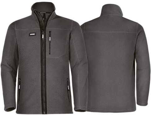 Uvex Echor Fleecejacke - Herren Arbeitsjacke - Outdoorjacke mit Sherpa Fleece