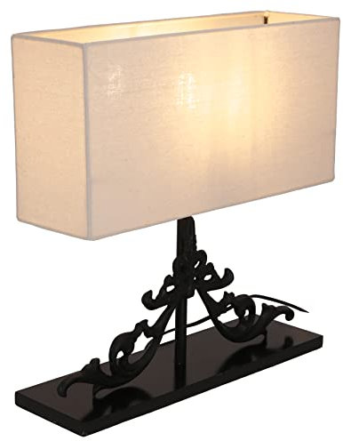 GURU SHOP Tischlampe/Tischleuchte, Handgemacht aus Naturmaterial - Modell Scala 2, Holz, 42x41x13 cm, Klassische, Moderne Tischlampen