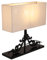 GURU SHOP Tischlampe/Tischleuchte, Handgemacht aus Naturmaterial - Modell Scala 2, Holz, 42x41x13 cm, Klassische, Moderne Tischlampen