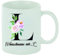 Kaffeebecher L - Wunschname mit Buchstaben L (floral) Kaffeetasse mit Motiv, Tasse mit Druck, auch individuell mit Spruch, Foto, Wunschtext, Wunschname