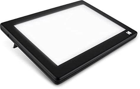 KODAK LED Light Box 12”x8” for Negatives, Slides & Film | Illuminated Board Panel & LED Light Pad for Viewing & Scanning Photos, Tattoo Drawing, Artist Sketching & Stenciling | Glare-Free, USB Powered