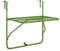 vidaXL Balkontisch Klappbar Balkonhängetisch Hängetisch Klapptisch Gartentisch Tisch Balkon Beistelltisch Balkonklapptisch Grün 60x40cm Stahl