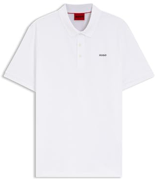 HUGO Mens Polo Shirt White XS