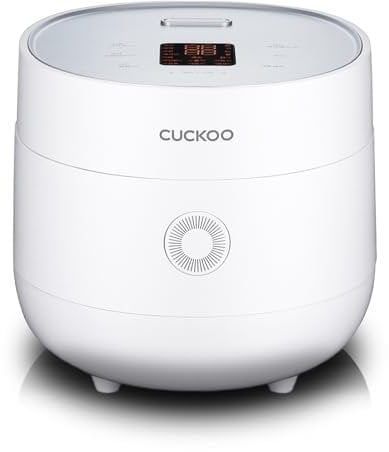 CUCKOO CR-0375FW 3-Cup (Uncooked) / 6-Cup (Cooked) Micom Rice Cooker and Warmer with Non-Stick Inner Pot, 10 Menu Modes, LCD Display, Diffuse Logic Technology, Cleaning