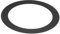PATIKIL Metall Goof Trim Ring, 1 Stück 3,94 OD 2,99 ID Runder Deckenleuchtenring, Abdeckung für Einbauleuchten, Downlights, matt schwarz