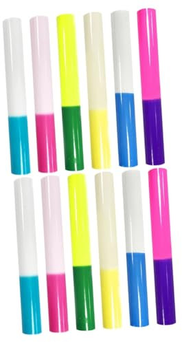 Lurrose 12rollen Farbwechselnde -aufkleber Für Gläser Selbstklebende Dekoration Für Partys Fenster Und Wände Einzigartige -sticker Für Kreative Designs Und Unvergessliche