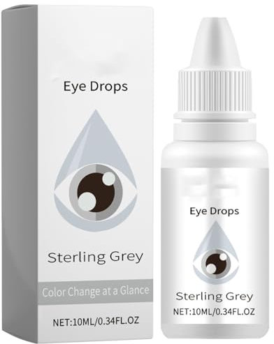 IrisInk Eye Drops,Eye Colour Changing Drops,Irisink Pro Eye Drops,Fancy Drops Eyes Colour Change,Eye Color Changing Eye Drops (Sterling Grey)