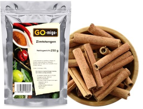250g Zimt ganz Deko Zimt Stangen Gewürz ohne Zusätze