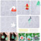 5 Pack Christmas Earring Mold Resin Silicone, Christmas Tree Elk Snowflake Resin Keychain Epoxy Casting Mold with 200pcs Earring Hooks Jump Ring for DIY Craft Jewelry Making