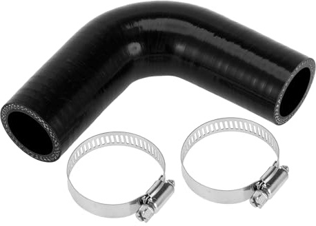 A ABSOPRO Tubo Refrigerante In Silicone 90° 1 Set Nero Universale | Diametro Interno 28mm,Lunghezza 90mm,Spessore 5mm,Temperatura -60~300℃,Pressione 1Mpa,Universale,Olio,Freni,Antigelo,Vento