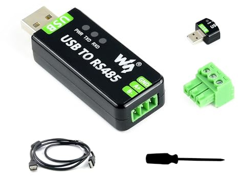Convertidor industrial USB a RS485 adaptador bidireccional, con chip FT232RNL y SP485EEN original, distancia de transmisión de hasta 1,2 km, compatible con Mac/Linux/Android/WinCE/Win11/10/8.1/8/7/XP,