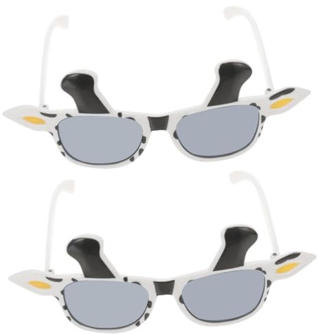 ANDRESLAD 2stücke Kuhbrille Für Partys Lustige Sonnenbrille Mit Großen Augen Fotorequisiten Für Karneval Und Geburtstage Bequeme Cosplay Sonnenbrille Für Unvergessliche Momente Für