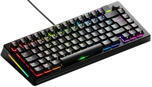 Glorious Gaming GMMK 3 Pro : Clavier mécanique personnalisé, TKL 75%, Corps alu et Joints modulaires, switches MX (Hot Swap), Mousse insonorisante, Capuchons Custom, française AZERTY - Noir