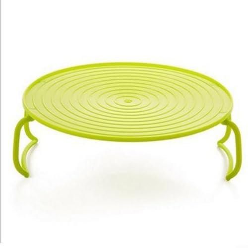 Plateau de cuisson en plastique, rangement pratique, chauffage double couche, grille multifonction pour micro-ondes (C)