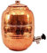Royal Kurta 100% Handicraft Indian Hammered 5 Liter Pure Copper Water Storage Pot Tank Tap Ayurveda for Good
