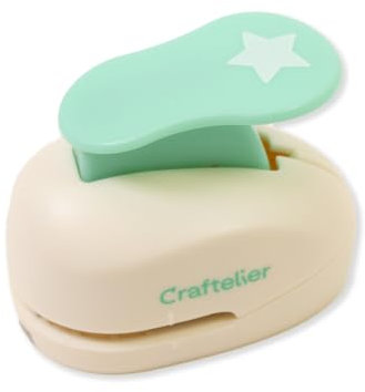 Craftelier - Sternlocher mit einem Durchmesser von 1,587 cm (5/8 Zoll), geeignet für Papier und Karton, ideal für Bastel- und Scrapbooking-Projekte | Größe 6,5 x 4 x 5,5 cm