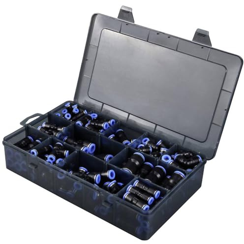 TRU COMPONENTS Pneumatik-Verbinder TC-12879280 TC-Fitting kits-A Rohr-Ø: 4 mm, 6 mm, 8 mm, 10 mm, 12 mm 145 St.